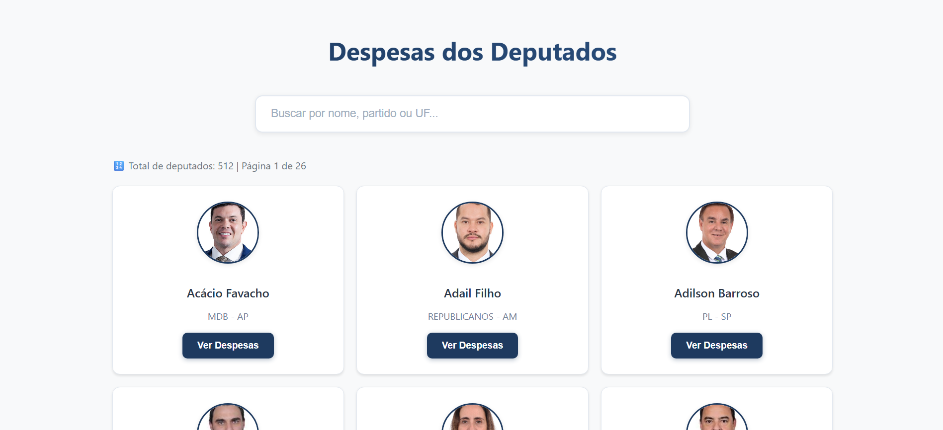 Sistema de Transparência de Despesas